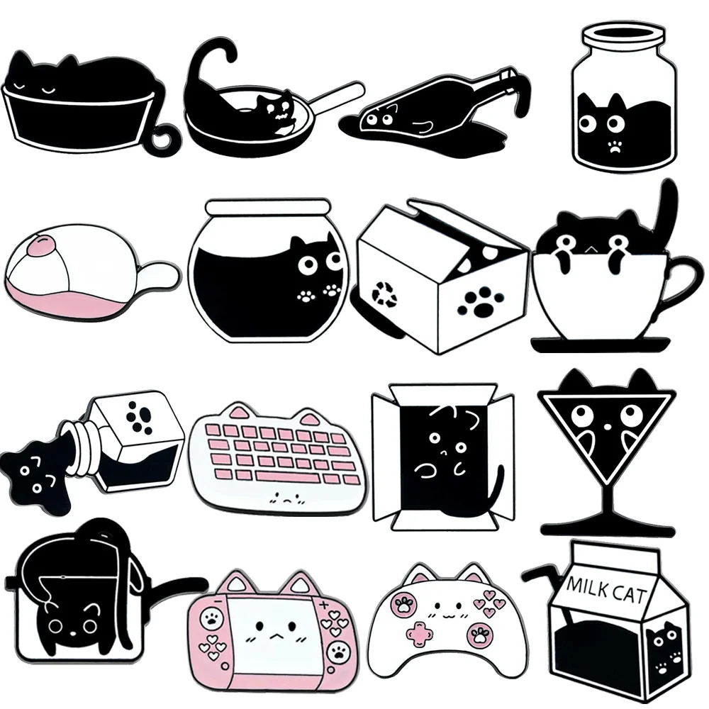 16 Pcs Cartoon Creativity Brooch Cute Strange Mouse Ink Kitty Enamel Pin Backpack Clothing Jewelry Metal Badge Accessories Gifts
16 Pcs Cartoon Creativity Brooch Cute Strange Mouse Ink Kitty Enamel Pin Backpack Clothing Jewelry Metal Badge Accessories Gifts