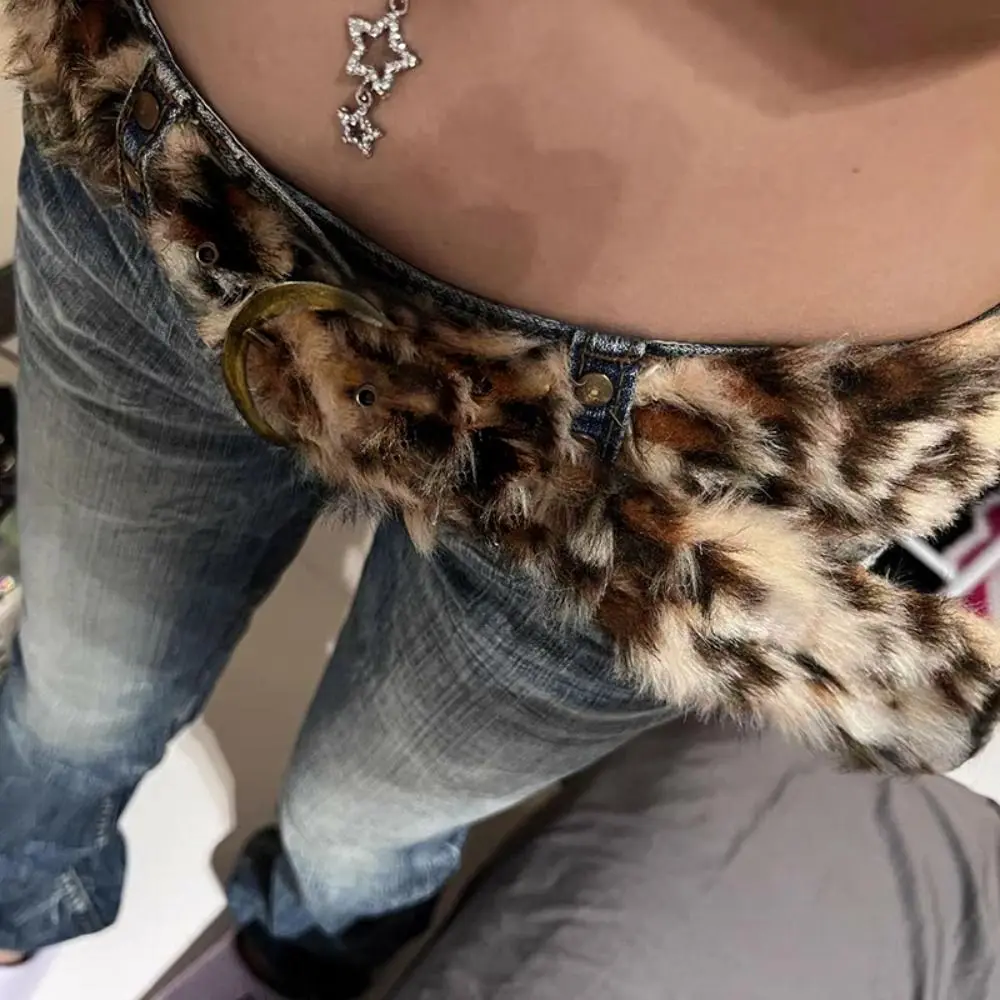 Furry Leopard Print Plush Belt Resin Buckle Y2K Plush Tassels Waistband Harajuku Jeans Decor Jazz Dance Costumes Accessory
Furry Leopard Print Plush Belt Resin Buckle Y2K Plush Tassels Waistband Harajuku Jeans Decor Jazz Dance Costumes Accessory