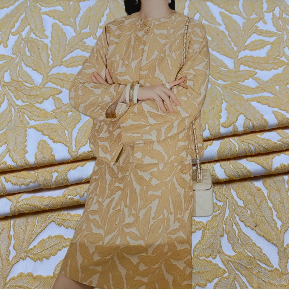 Yarn Dyed Leaf Jacquard Fabric Spring Autumn Dress Set Windbreaker Fashion Clothing Designer Fabrics for Diy Sewing Cloth
Yarn Dyed Leaf Jacquard Fabric Spring Autumn Dress Set Windbreaker Fashion Clothing Designer Fabrics for Diy Sewing Cloth