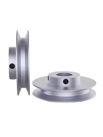 V-belt pulley A-type single groove aluminum alloy motor, motor, spindle drive pulley, rubber V-belt pulley outerdiameter40~150mm
