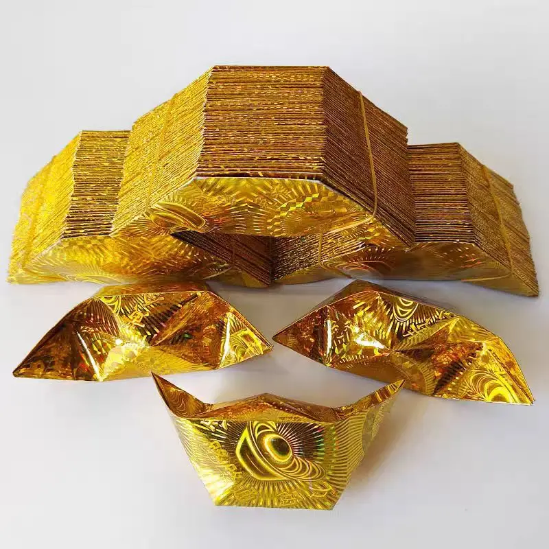 1000pcs Laser Yuanbao Semi-Finished Origami | Sacrifice Burning Paper for Ancestor Worship & Qingming Festival
1000pcs Laser Yuanbao Semi-Finished Origami | Sacrifice Burning Paper for Ancestor Worship & Qingming Festival