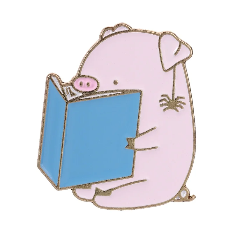 Pink Pig & Spider Reading Book Enamel Pins Classic Children's Literature Works Brooch Lapel Badge Jewelry Gift for Book Lovers
Pink Pig & Spider Reading Book Enamel Pins Classic Children's Literature Works Brooch Lapel Badge Jewelry Gift for Book Lovers