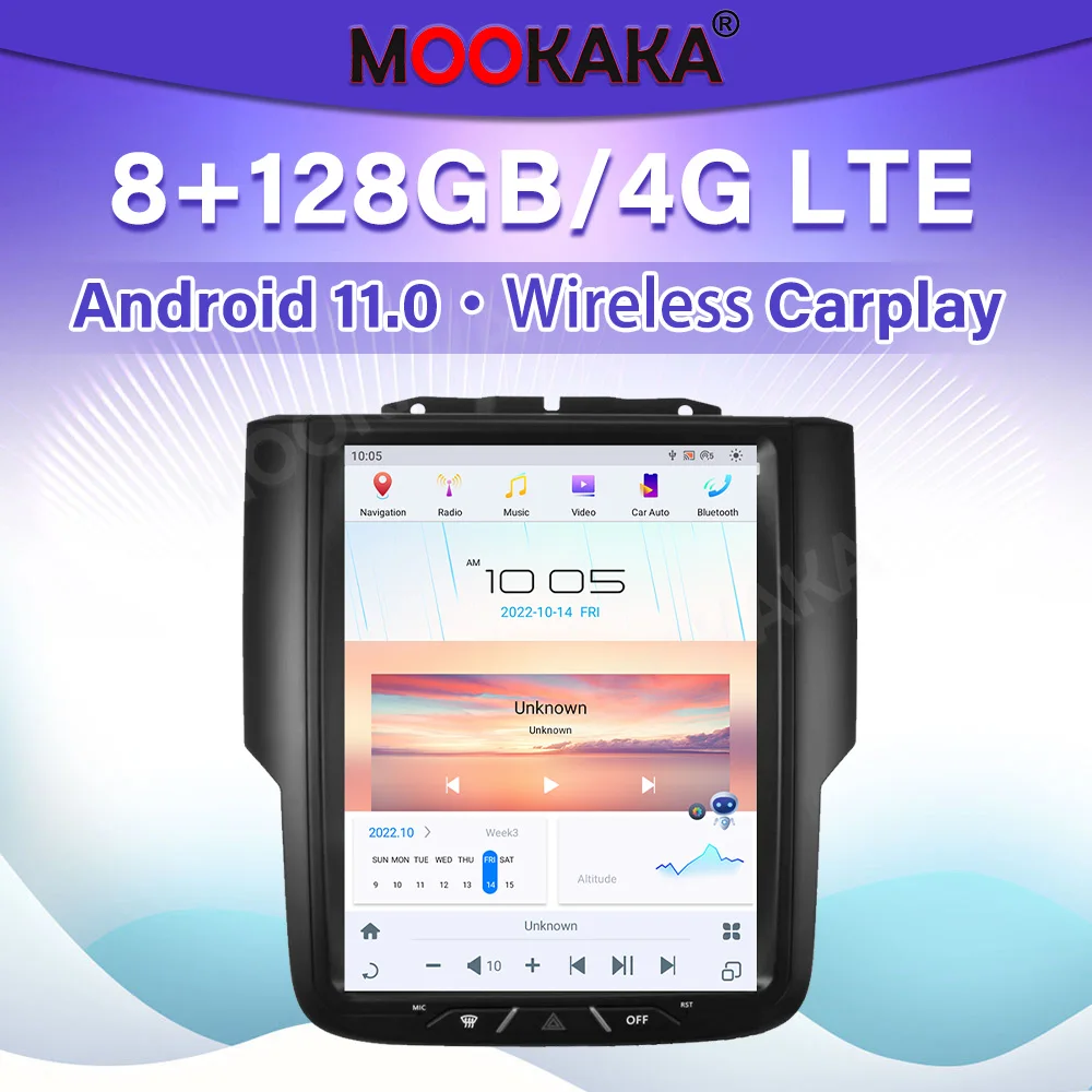 Автомобильный мультимедийный плеер для Dodge Ram 1500 2500 3500 4500 2013 -2019 Android 11, радио, GPS-навигация, аудио, стерео
Автомобильный мультимедийный плеер для Dodge Ram 1500 2500 3500 4500 2013 -2019 Android 11, радио, GPS-навигация, аудио, стерео