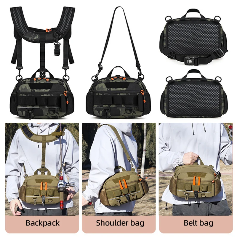 Fishing Tactical Luya Waist Bag Travel Molle Chest Bags Outdoor Hiking Running Gear Portable Storage Backpack with Rod Holder
Fishing Tactical Luya Waist Bag Travel Molle Chest Bags Outdoor Hiking Running Gear Portable Storage Backpack with Rod Holder