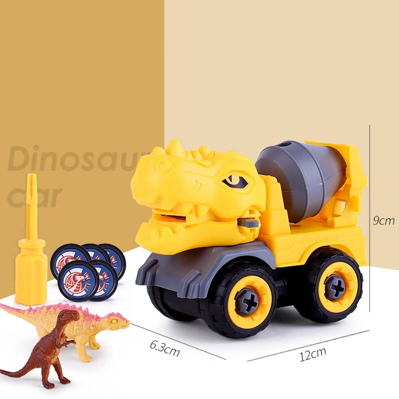 Fun Dinosaur Engineering Vehicle with Screwdrivers Toys Assembly Dinosaur Car for Kids Birthday Gift Gift
Fun Dinosaur Engineering Vehicle with Screwdrivers Toys Assembly Dinosaur Car for Kids Birthday Gift Gift