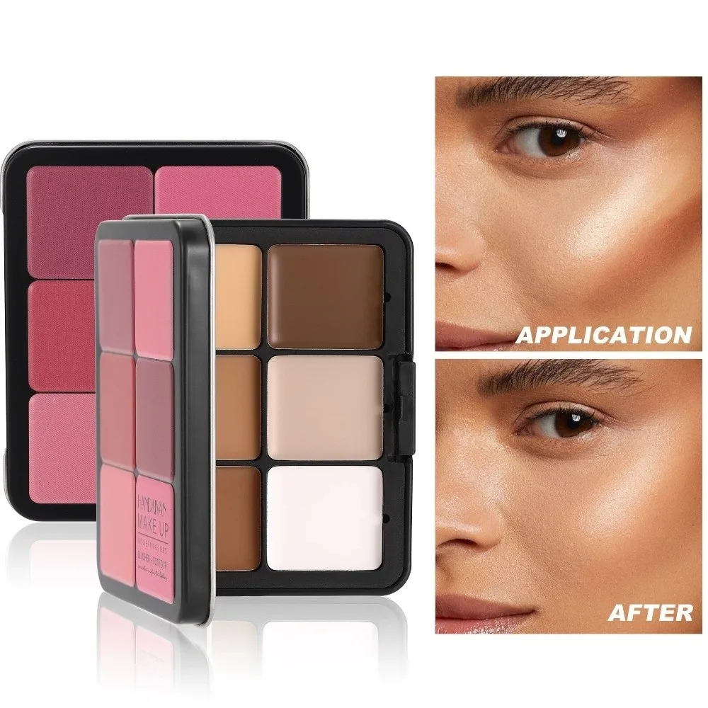 12-color Blusher Concealer Palette Multi-purpose Matte Finish Contour Cream Palette Contour Shadow Long-lasting Makeup Palette
12-color Blusher Concealer Palette Multi-purpose Matte Finish Contour Cream Palette Contour Shadow Long-lasting Makeup Palette