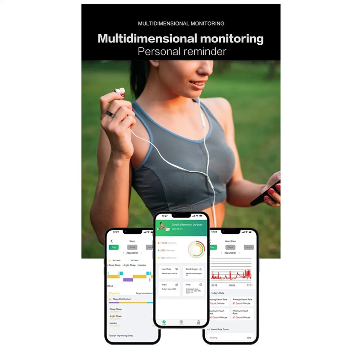 Умный кольцевой монитор здоровья для мужчин и женщин, термометр, кровяное давление, монитор сердечного ритма, сна, IP68, водонепроницаемый, золотой
Умный кольцевой монитор здоровья для мужчин и женщин, термометр, кровяное давление, монитор сердечного ритма, сна, IP68, водонепроницаемый, золотой