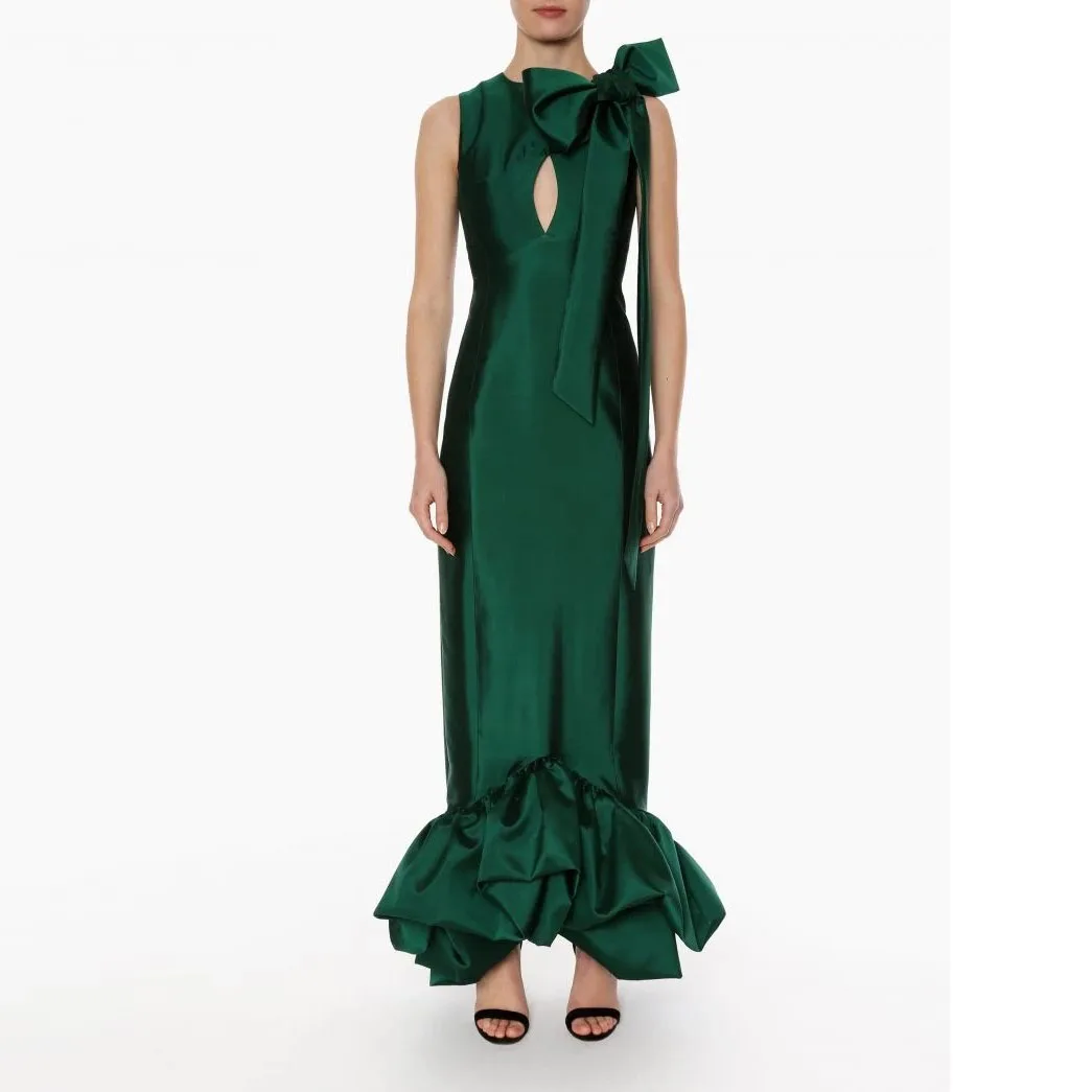 2025 Ruffles Bottom And Bow One Shoulder Female Maxi Dress Couture Dark Green Straight Long Women Maxi Dresses
2025 Ruffles Bottom And Bow One Shoulder Female Maxi Dress Couture Dark Green Straight Long Women Maxi Dresses