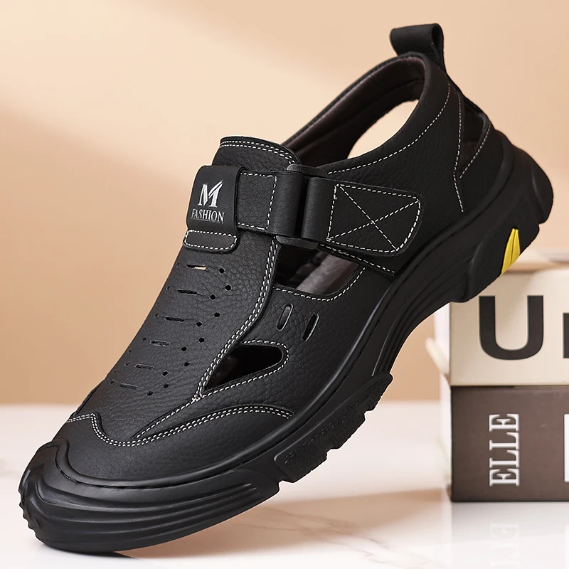 Men's Summer Outdoor Hollow-Out Breathable Sandals, Hook-and-Loop Slip-On, Casual Shoes for Commuting, Driving and Daily Wear
Men's Summer Outdoor Hollow-Out Breathable Sandals, Hook-and-Loop Slip-On, Casual Shoes for Commuting, Driving and Daily Wear