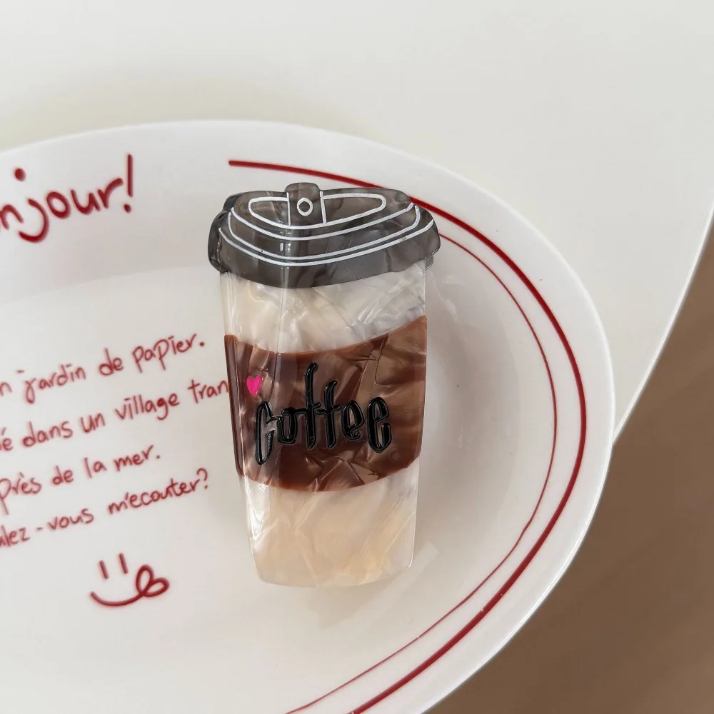 Funny Coffee Cup Shaped Hair Clip Cartoon Hairpin Mocha Ice Cream Hair Claw Milk Tea Cup Headwear Acetic Acid Shark Clip
Funny Coffee Cup Shaped Hair Clip Cartoon Hairpin Mocha Ice Cream Hair Claw Milk Tea Cup Headwear Acetic Acid Shark Clip