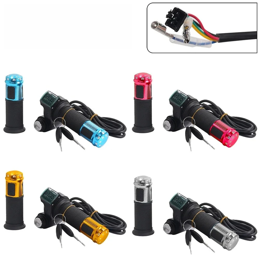 12V-90V Indicator Key Switch for Electric Bike Scooter Electric Throttle Twist Throttle Accelerator with Led Digital Display
12V-90V Indicator Key Switch for Electric Bike Scooter Electric Throttle Twist Throttle Accelerator with Led Digital Display