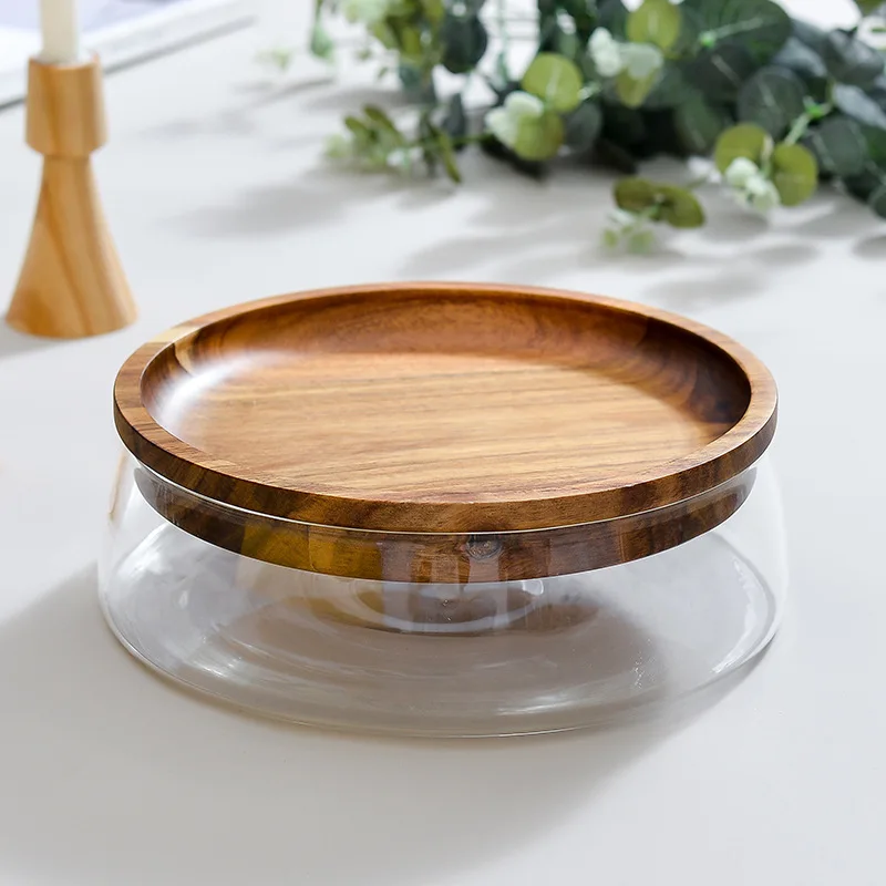 Vintage Solid Glass Fruit Bowl High Temperature Durable Round Nuts Storage Box With Cover Double-layered Household Container
Vintage Solid Glass Fruit Bowl High Temperature Durable Round Nuts Storage Box With Cover Double-layered Household Container