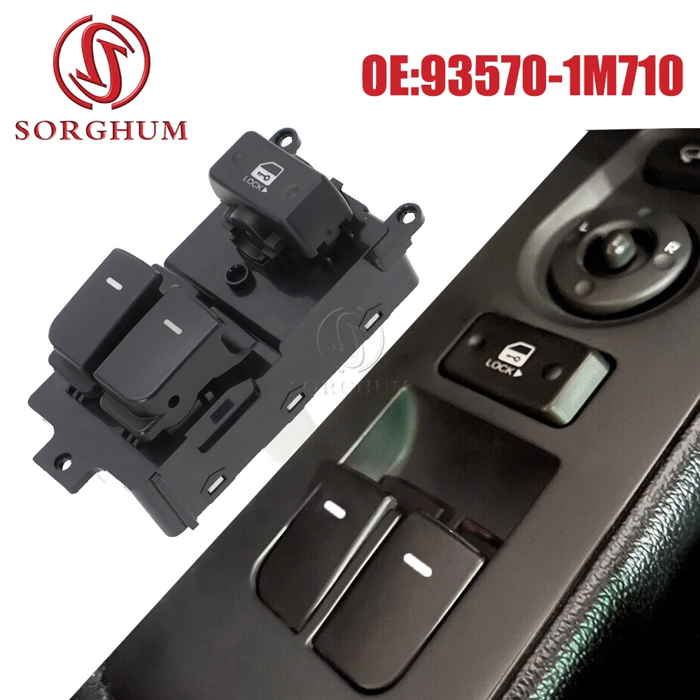 SORGHUM Electric Master Power Window Lifter Control Switch Regulator Button For 2010-2013 Kia Forte & Forte Koup 93570-1M710
SORGHUM Electric Master Power Window Lifter Control Switch Regulator Button For 2010-2013 Kia Forte & Forte Koup 93570-1M710