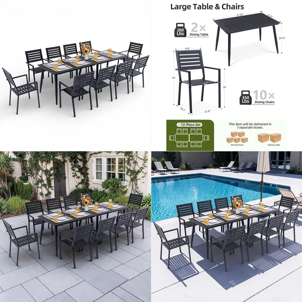 GARDEN 3 Piece Outdoor Bistro Set Cast Aluminum Patio Set Bistro Table Set Rustproof Patio Table and Chairs with Umbrella Hole
GARDEN 3 Piece Outdoor Bistro Set Cast Aluminum Patio Set Bistro Table Set Rustproof Patio Table and Chairs with Umbrella Hole