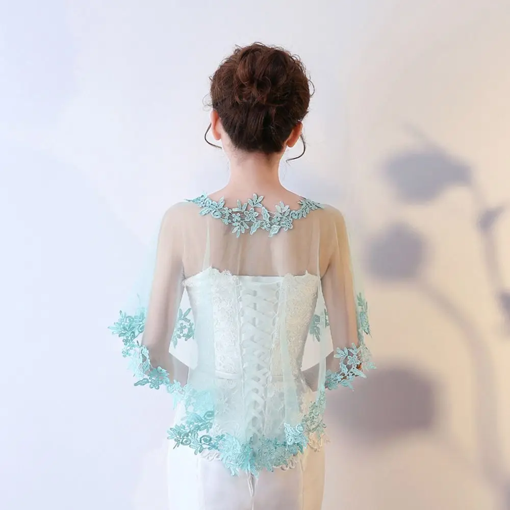 Summer Shawl Large Size Evening Party Capes Wedding Accessories Lace Flower Shawl Bridal Wedding Capes Women Wraps Transparent
Summer Shawl Large Size Evening Party Capes Wedding Accessories Lace Flower Shawl Bridal Wedding Capes Women Wraps Transparent