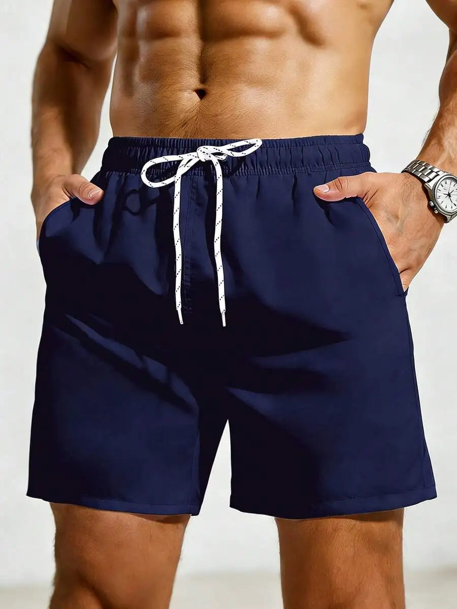 Manfinity KASUA Men Drawstring Waist Slant Pocket Swim Trunks, Holiday
Manfinity KASUA Men Drawstring Waist Slant Pocket Swim Trunks, Holiday