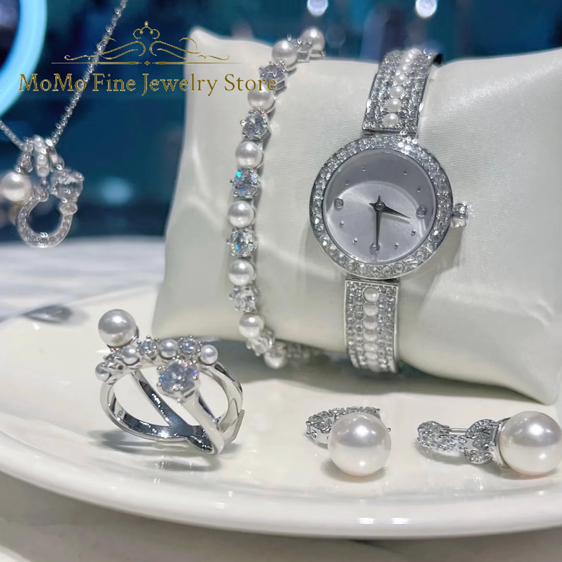 2026 High Quality Luxury Pearl Crystal Jewelry Sets Charm White Geometric Ring Fashion Women Romantic Necklace Bracelet Earrings
2026 High Quality Luxury Pearl Crystal Jewelry Sets Charm White Geometric Ring Fashion Women Romantic Necklace Bracelet Earrings