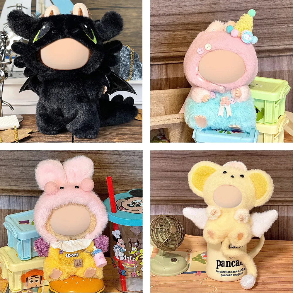 15 17cm Labubu Clothes Toothless Dragon & Pastel Party Costumes with Fluffy Hoods for Labubu Doll DIY Accessories
15 17cm Labubu Clothes Toothless Dragon & Pastel Party Costumes with Fluffy Hoods for Labubu Doll DIY Accessories