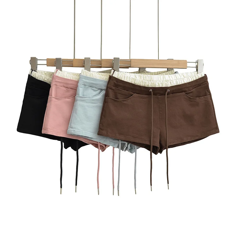 24 Summer New Women's European and American Style Hot Girl Drawstring Elastic Waist Casual Hot Pants Fake Two-Piece Color-Block
24 Summer New Women's European and American Style Hot Girl Drawstring Elastic Waist Casual Hot Pants Fake Two-Piece Color-Block