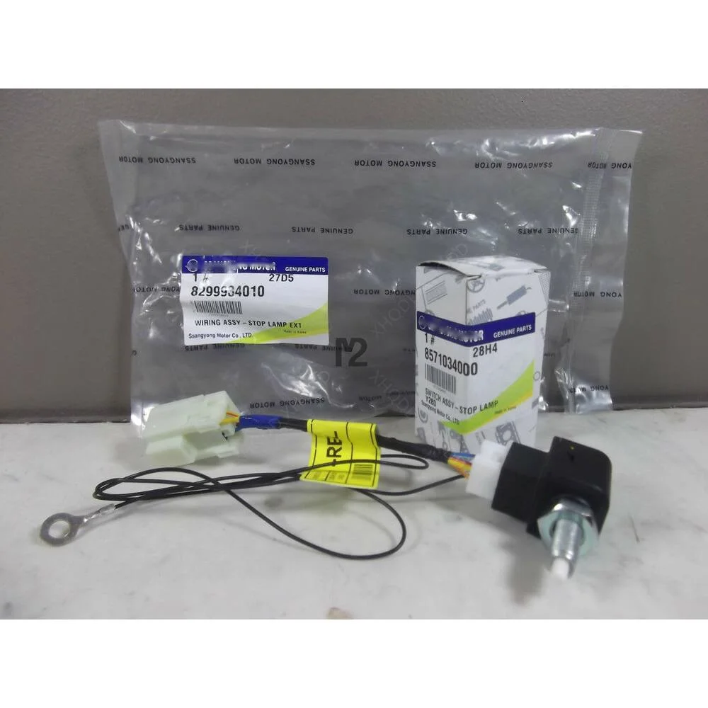GENUINE FOR SSANGYONG REXTON SUV PETROL & TD BRAKE STOP LIGHT SWITCH + WIRING SET 8571034000 8299934030
GENUINE FOR SSANGYONG REXTON SUV PETROL & TD BRAKE STOP LIGHT SWITCH + WIRING SET 8571034000 8299934030