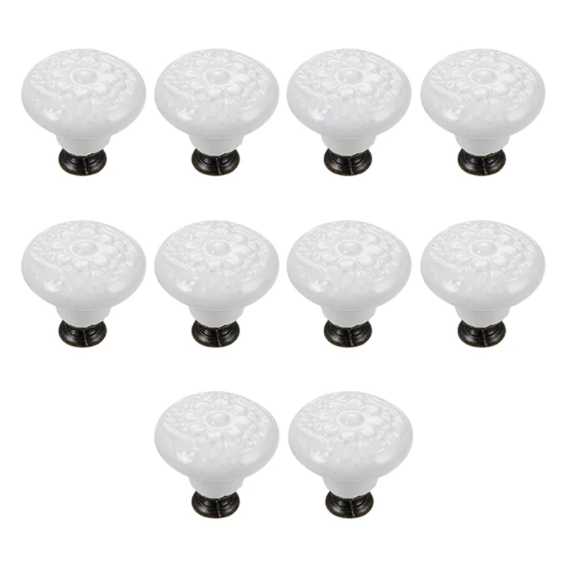 WOWFU-ручки для выдвижных ящиков, винтажные дверные ручки для шкафа, шкафа, комода, белого цвета 
WOWFU-ручки для выдвижных ящиков, винтажные дверные ручки для шкафа, шкафа, комода, белого цвета