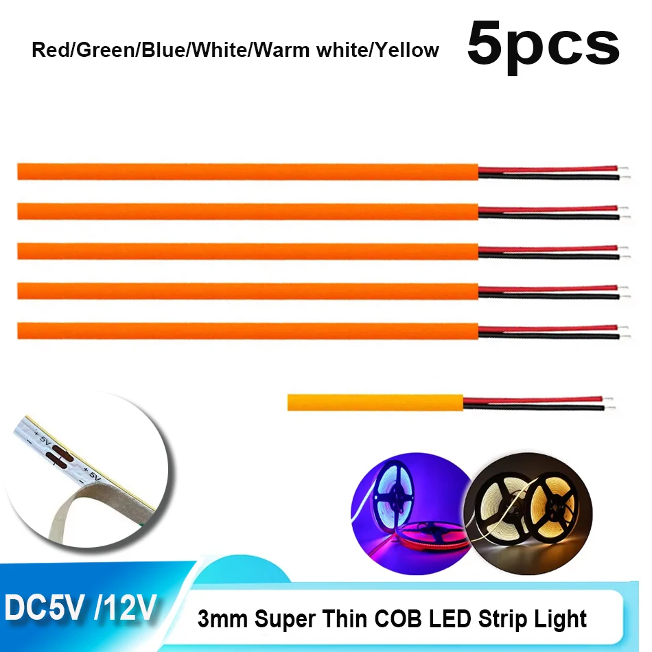 5 шт. COB светодиодная лента DC12V 5V супер тонкая гибкая светодиодная лента 3 мм для игрушек DIY Декор белый красный желтый зеленый розовый зеленый
5 шт. COB светодиодная лента DC12V 5V супер тонкая гибкая светодиодная лента 3 мм для игрушек DIY Декор белый красный желтый зеленый розовый зеленый