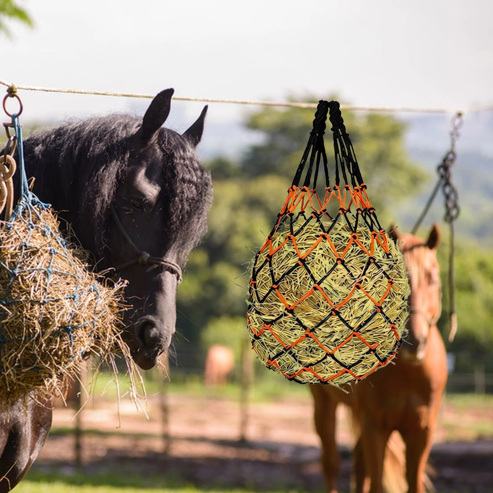 2pcs Bags Large Capacity Slow Feed Hay Nets Reusable Grass Feeder For Goats Horse Sheep Stable Trailer Outdoor Use Durable
2pcs Bags Large Capacity Slow Feed Hay Nets Reusable Grass Feeder For Goats Horse Sheep Stable Trailer Outdoor Use Durable