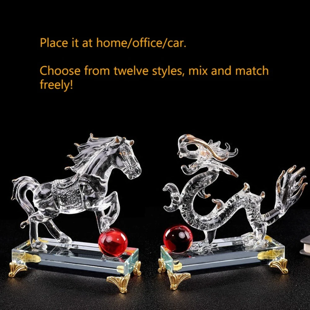 Chinese Zodiac Crystal Glass Ornaments Tiger Dragon Snake Wealth Feng Shui Crafts Gift Home Office Desktop Decoration
Chinese Zodiac Crystal Glass Ornaments Tiger Dragon Snake Wealth Feng Shui Crafts Gift Home Office Desktop Decoration