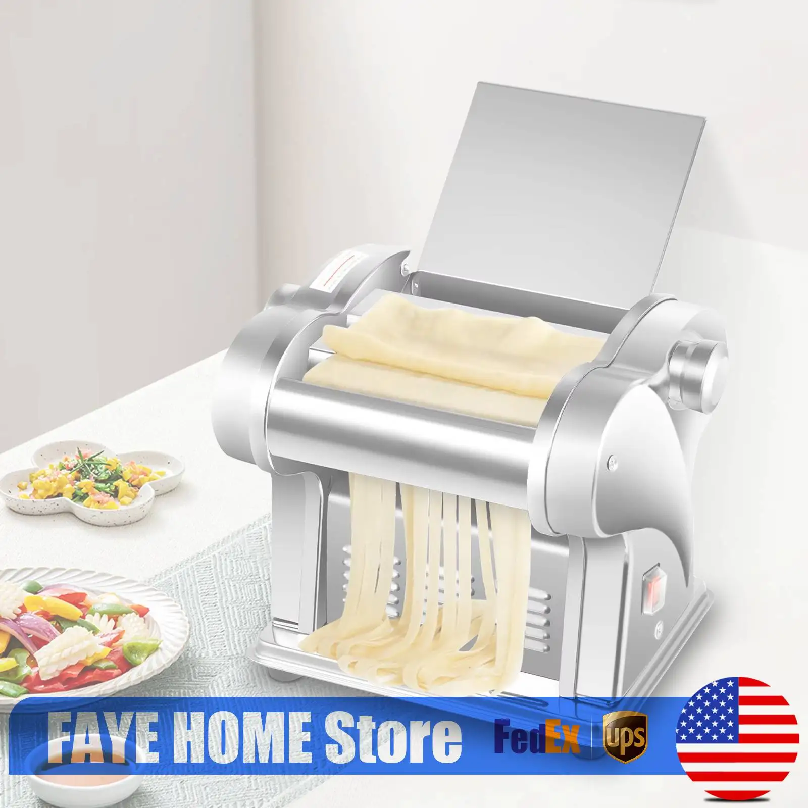 Stainless Steel Noodle Press Machine, Manual Dumpling Maker, 110V USA Plug Pasta Maker
Stainless Steel Noodle Press Machine, Manual Dumpling Maker, 110V USA Plug Pasta Maker