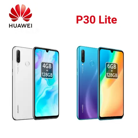 Huawei-P30 Lite,Smartphone,128GB ROM,6.15 inch,24MP+32MP,Google Play Store, Mobile phones Android,Unlocked,Cellphones,Global