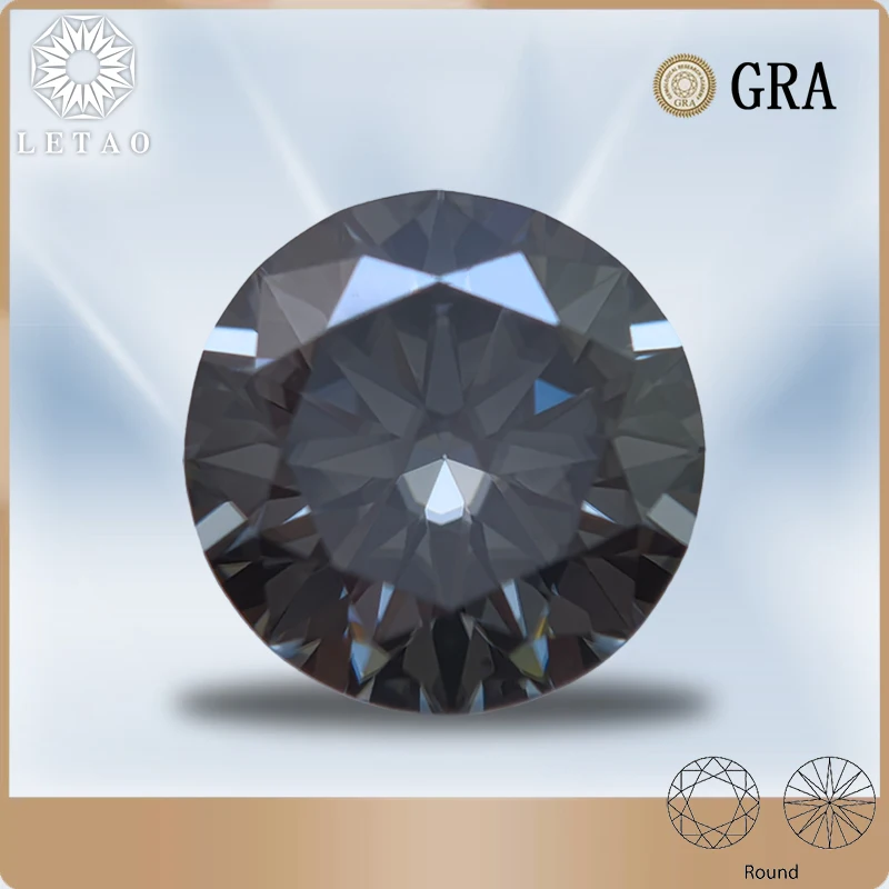 Moissanite Round Cut Natural Gray Charms Gemstone for Jewelry Making DIY Ring Necklace Earrings Main Materials with Certificate
Moissanite Round Cut Natural Gray Charms Gemstone for Jewelry Making DIY Ring Necklace Earrings Main Materials with Certificate