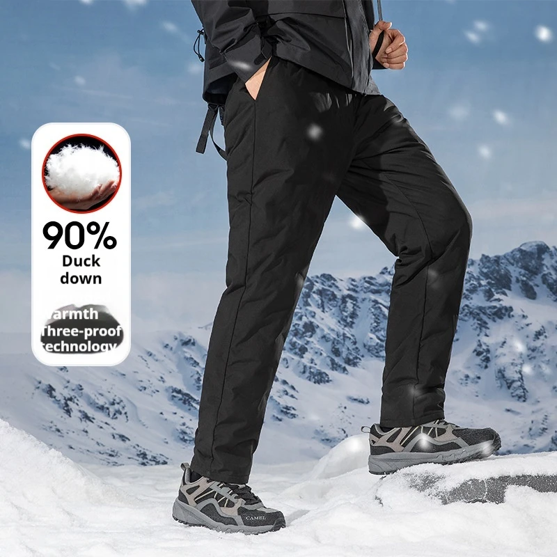 Mens Winter Down Pants Windproof Waterproof Workwear Warm Outdoor Casual Trousers Trendy Sports Joggers Men's Winter Pants
Mens Winter Down Pants Windproof Waterproof Workwear Warm Outdoor Casual Trousers Trendy Sports Joggers Men's Winter Pants