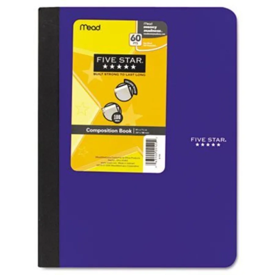 MeadWestvaco 09120 9-3/4 X 7-1/2 100 Sheets College Ruled Composition Book Assorted Colors
MeadWestvaco 09120 9-3/4 X 7-1/2 100 Sheets College Ruled Composition Book Assorted Colors