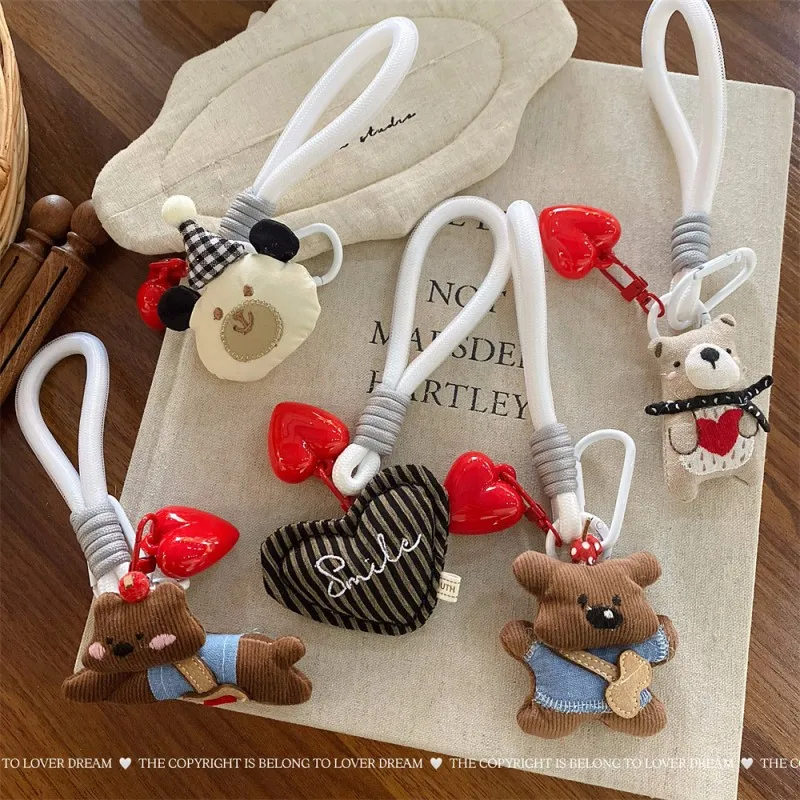 Cartoon Animal Series Fabric Doll Keyrings Cute Puppy Keyrings With Lanyard Accessories Creative Fabric Keychain For Bag Pendant
Cartoon Animal Series Fabric Doll Keyrings Cute Puppy Keyrings With Lanyard Accessories Creative Fabric Keychain For Bag Pendant