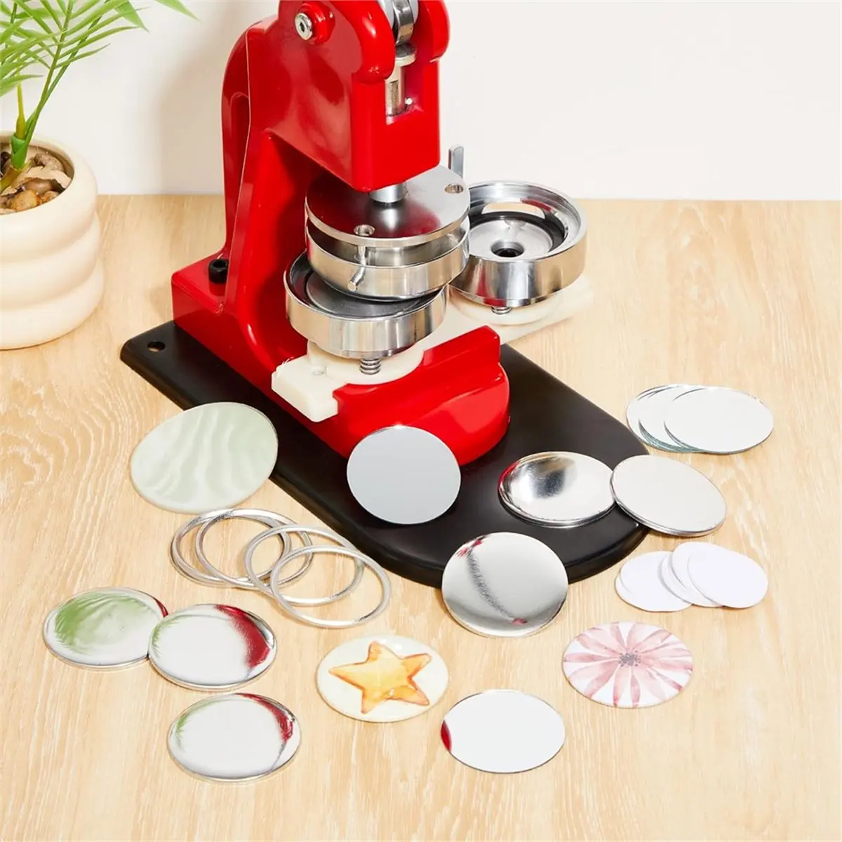 3 Inch/75mm Button Making Mirror Supplies, Blank Round Buttons Supplies for Button Making Machine, Circle, Plastic Film
3 Inch/75mm Button Making Mirror Supplies, Blank Round Buttons Supplies for Button Making Machine, Circle, Plastic Film