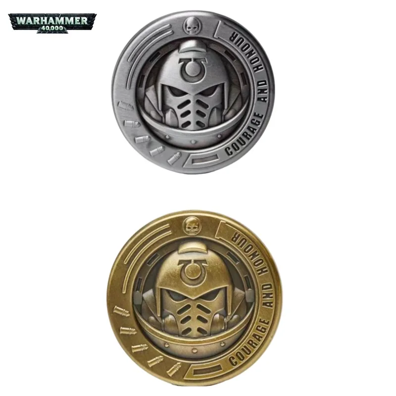 New Warhammer 40000 Ultramarines Anime Peripherals Creative Personality Niche Metal Commemorative Coin Boys High-value Gifts
New Warhammer 40000 Ultramarines Anime Peripherals Creative Personality Niche Metal Commemorative Coin Boys High-value Gifts