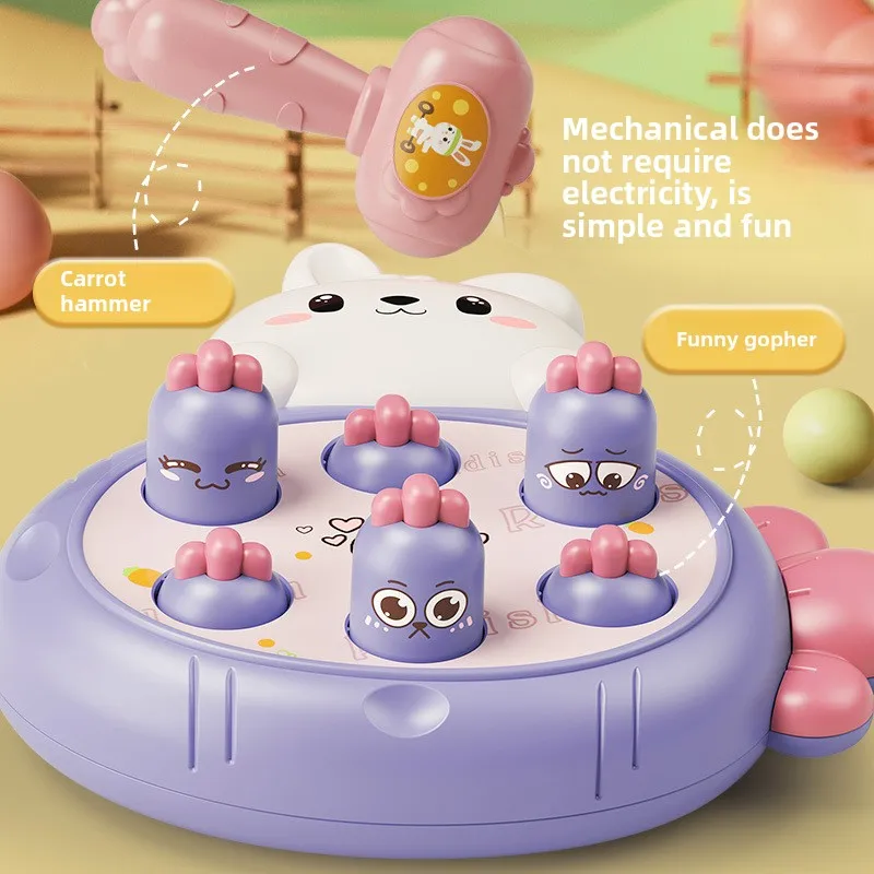 Rabbit ground beater, early childhood education toys, exercise hand-eye coordination to hit toys, birthday gifts for children
Rabbit ground beater, early childhood education toys, exercise hand-eye coordination to hit toys, birthday gifts for children