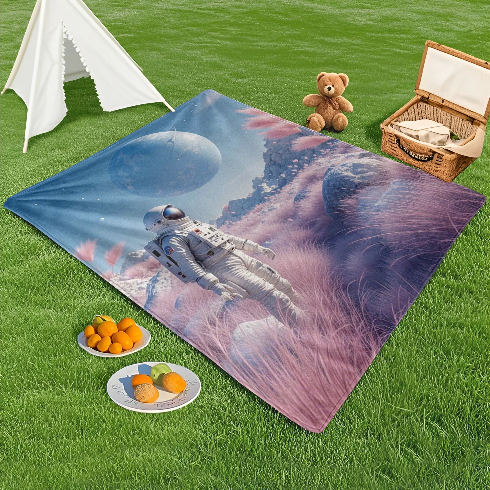 Astronaut Pink Moon Tech Outdoor Blanket For Lunar Exploration And Futuristic Stargazing Under A Celestial Pink Sky
Astronaut Pink Moon Tech Outdoor Blanket For Lunar Exploration And Futuristic Stargazing Under A Celestial Pink Sky