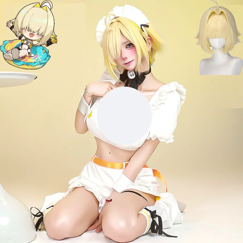 NIKKE Elegg Cosplay Costume Wig Set MaidSexy Cute Anime Girl Crop Top Skirt with Blindfold Fringe Perfect for Halloween Party
NIKKE Elegg Cosplay Costume Wig Set MaidSexy Cute Anime Girl Crop Top Skirt with Blindfold Fringe Perfect for Halloween Party