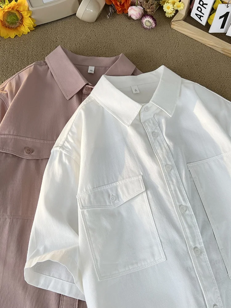 American Style Men's Short Sleeve Shirt Summer Thin New Workwear Casual Shirt Vintage Draping Five Sleeve Outerwear
American Style Men's Short Sleeve Shirt Summer Thin New Workwear Casual Shirt Vintage Draping Five Sleeve Outerwear