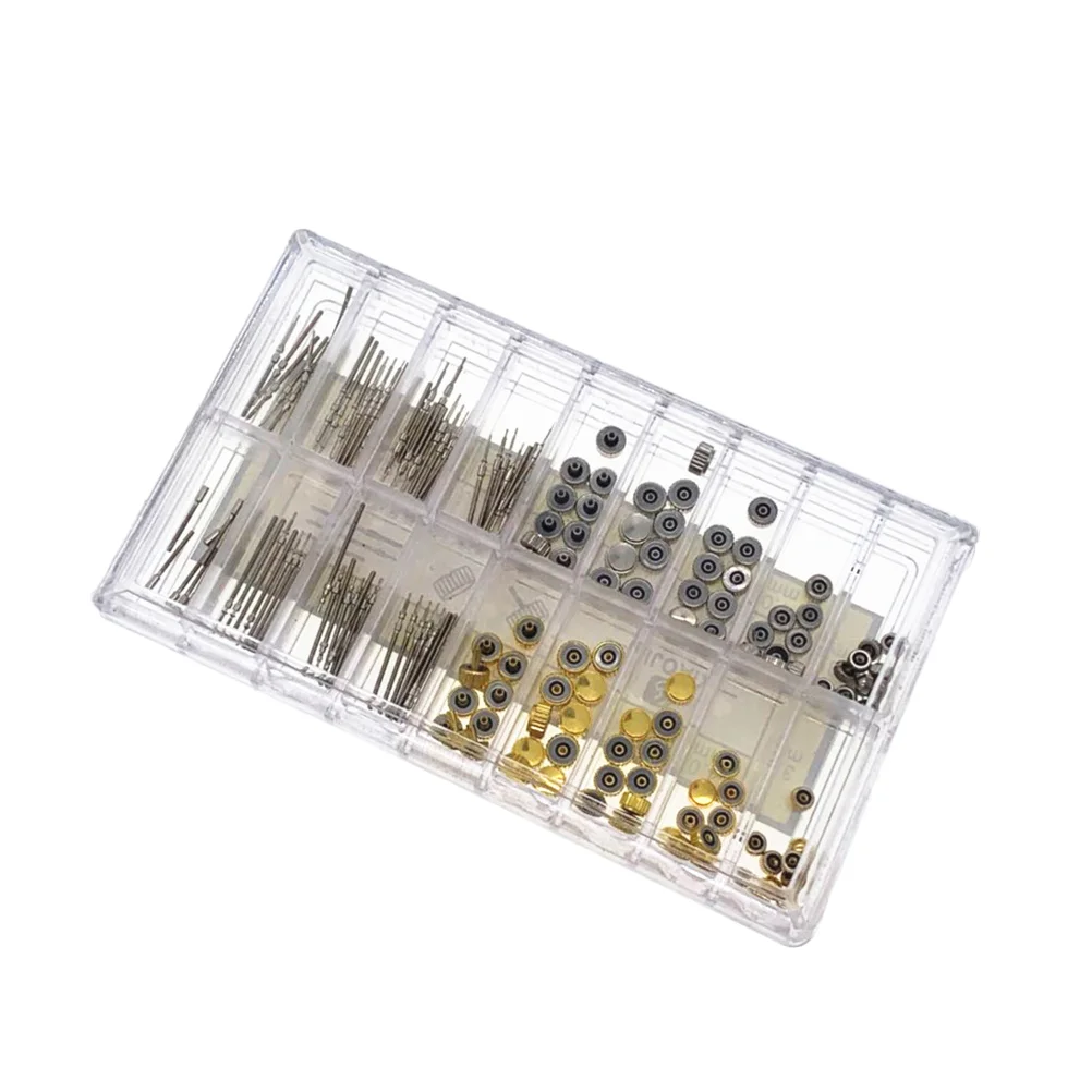 170 Pcs Spring Bar Crown Watches Waterproof Tube Repair Tool Stem Gold and Silver
170 Pcs Spring Bar Crown Watches Waterproof Tube Repair Tool Stem Gold and Silver