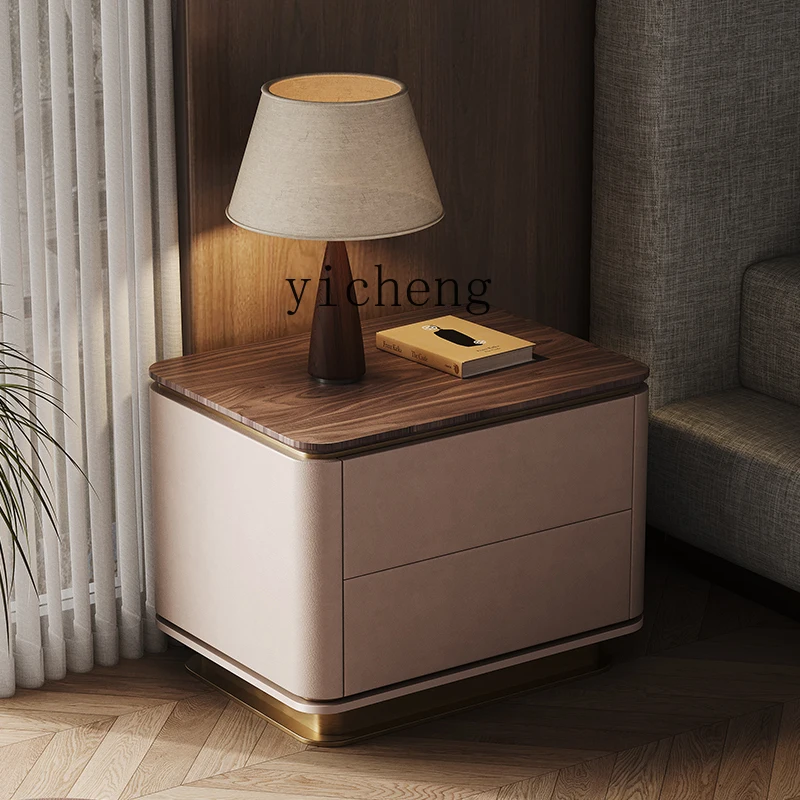 GZ solid wood bedside table villa simple black walnut bedside table locker
GZ solid wood bedside table villa simple black walnut bedside table locker