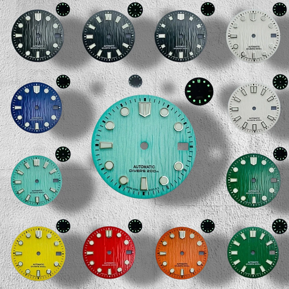 28.5mm High Quality 3D Ocean Glaciers S Logo Dial Suitable NH35/NH36 Automatic Movement Green Luminous NH35 Accessories
28.5mm High Quality 3D Ocean Glaciers S Logo Dial Suitable NH35/NH36 Automatic Movement Green Luminous NH35 Accessories