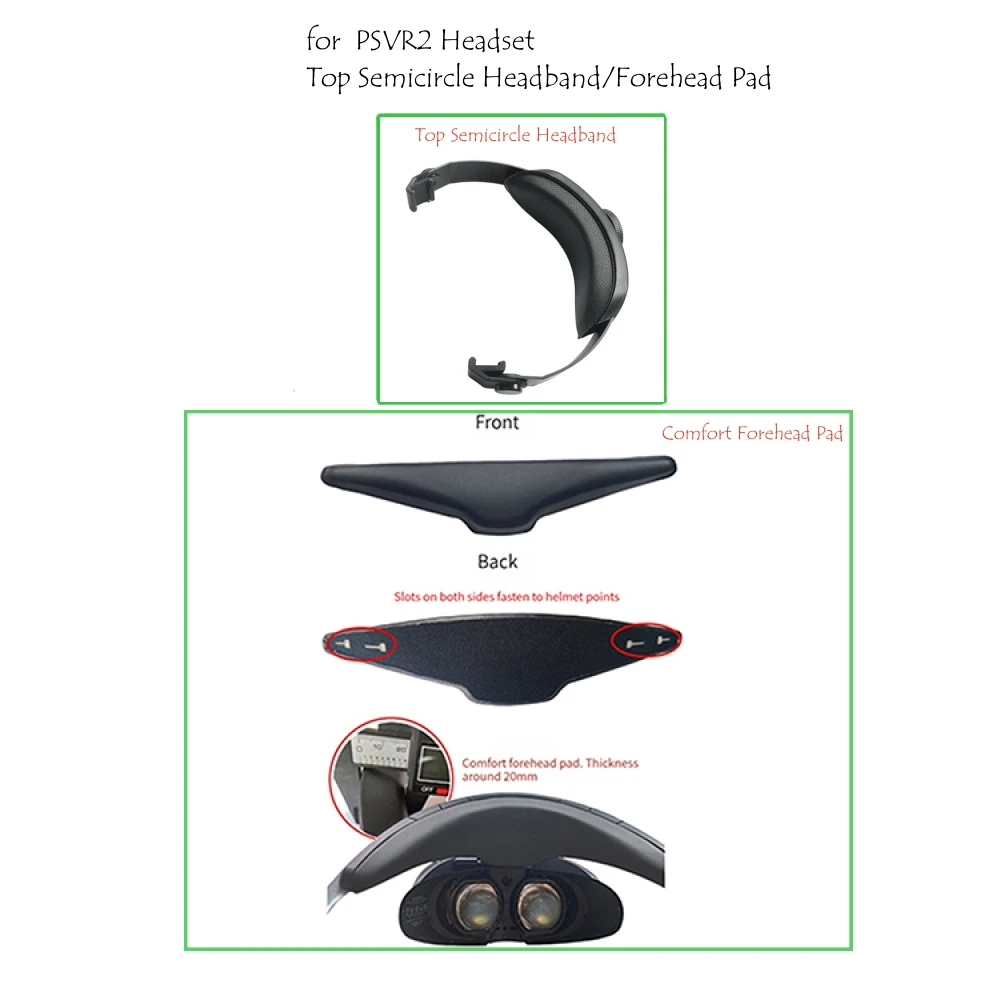 Для PSVR2 гарнитура комфортная лобная Подушка/верхняя полукруглая головная повязка Аксессуары VR
Для PSVR2 гарнитура комфортная лобная Подушка/верхняя полукруглая головная повязка Аксессуары VR