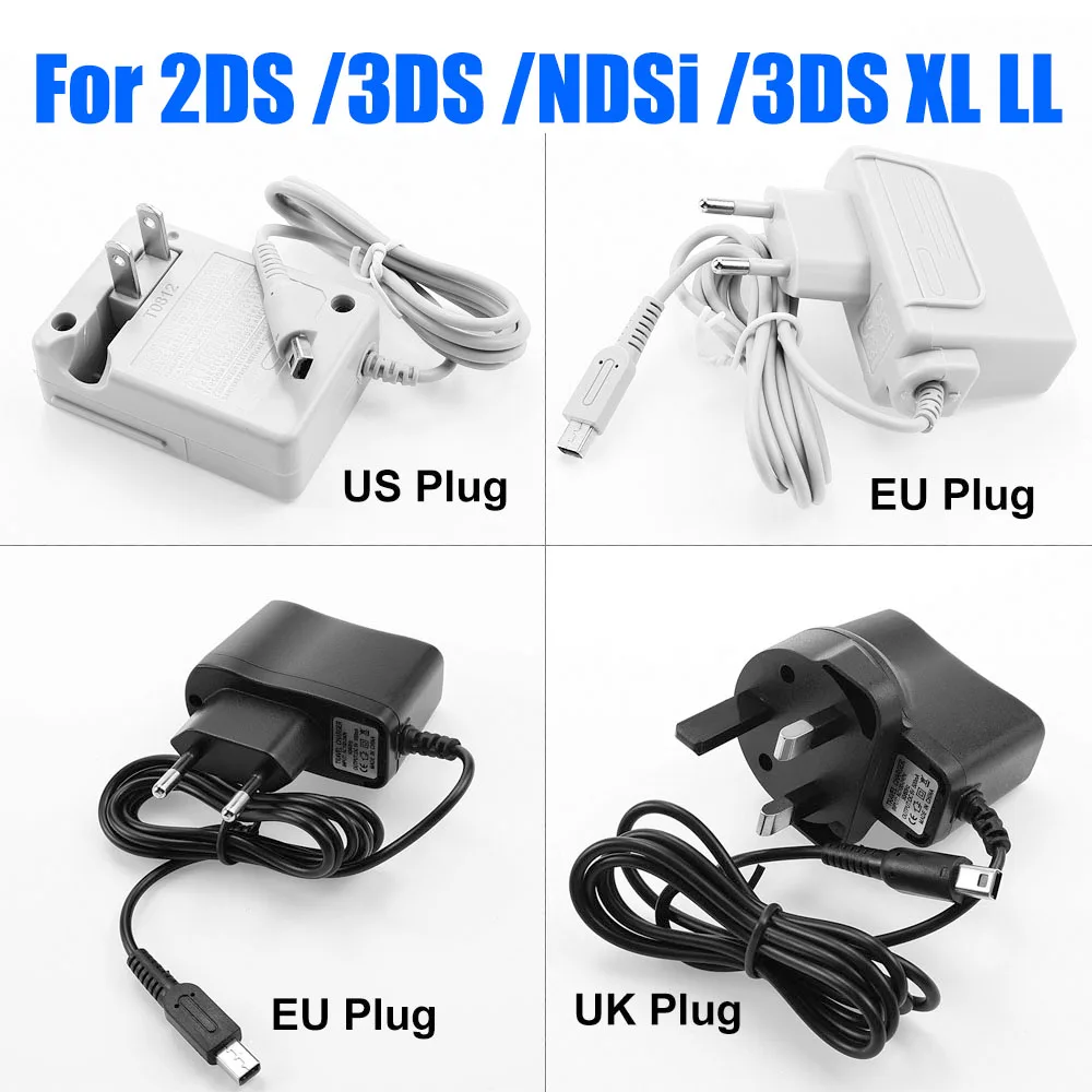 NEW 100-240V Home Travel Wall Power Supply AC Adapter Charger For NEW 3DS XL LL/3DS/3DS XL/2DS XL/2DS/NDSI/NDSI XL EU US UK Plug
NEW 100-240V Home Travel Wall Power Supply AC Adapter Charger For NEW 3DS XL LL/3DS/3DS XL/2DS XL/2DS/NDSI/NDSI XL EU US UK Plug