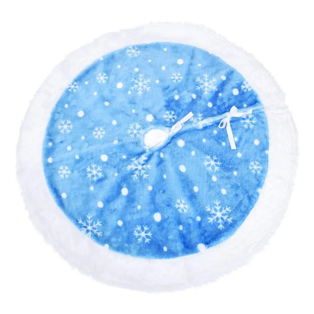 48'' Long Plush Snowflake Blue Christmas Tree Skirt Xmas Gift Tree Skirt for Holiday Party Ceremony Christmas Tree Decorations
48'' Long Plush Snowflake Blue Christmas Tree Skirt Xmas Gift Tree Skirt for Holiday Party Ceremony Christmas Tree Decorations