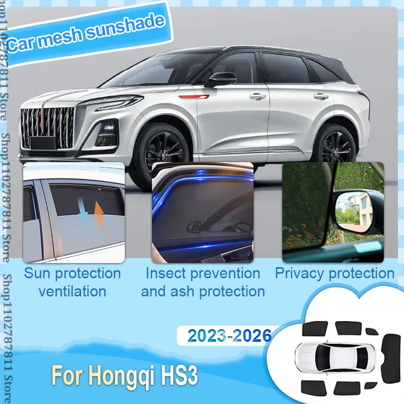 Car Mesh Shades For Hongqi HS3 2023-2026 Auto Accessories Window Sunshades Sunscreen Privacy Curtain Sun Visors Anti Mosquito
Car Mesh Shades For Hongqi HS3 2023-2026 Auto Accessories Window Sunshades Sunscreen Privacy Curtain Sun Visors Anti Mosquito