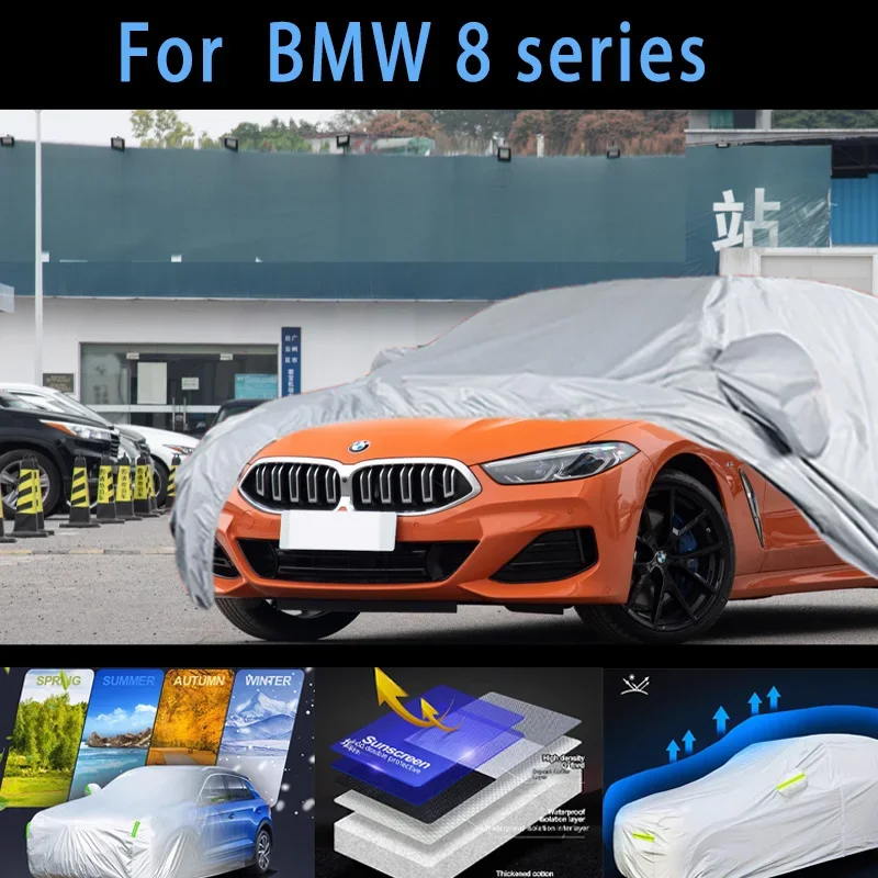 Для BMW серии 8, автомобильный защитный чехол, защита от солнца, защита от дождя, защита от ультрафиолета, защита от пыли, защита от автомобильной краски
Для BMW серии 8, автомобильный защитный чехол, защита от солнца, защита от дождя, защита от ультрафиолета, защита от пыли, защита от автомобильной краски
