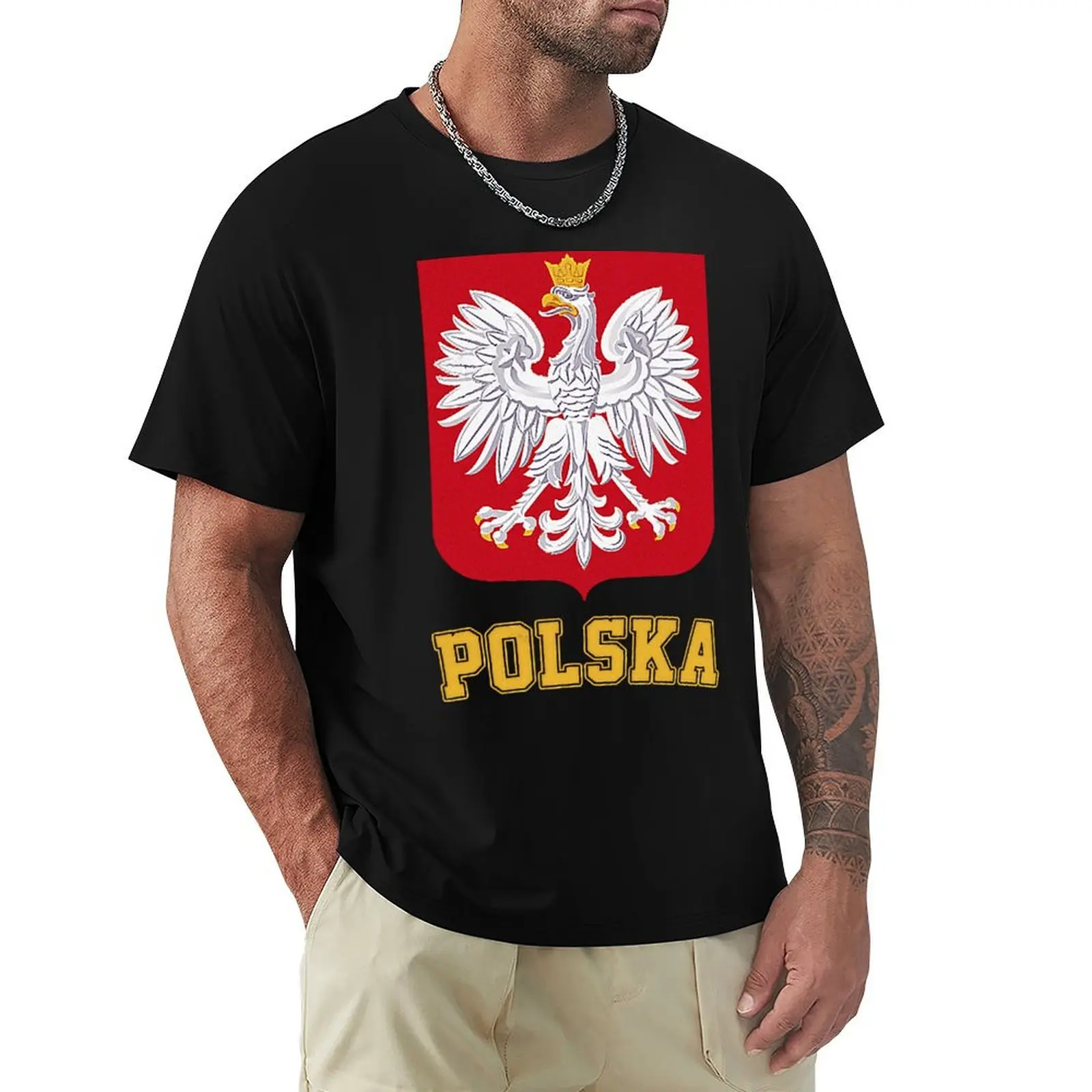 Vintage Style Poland Polish Eagle Flag T-Shirt Work Wear Short Sleeve T-Shirt
Vintage Style Poland Polish Eagle Flag T-Shirt Work Wear Short Sleeve T-Shirt
