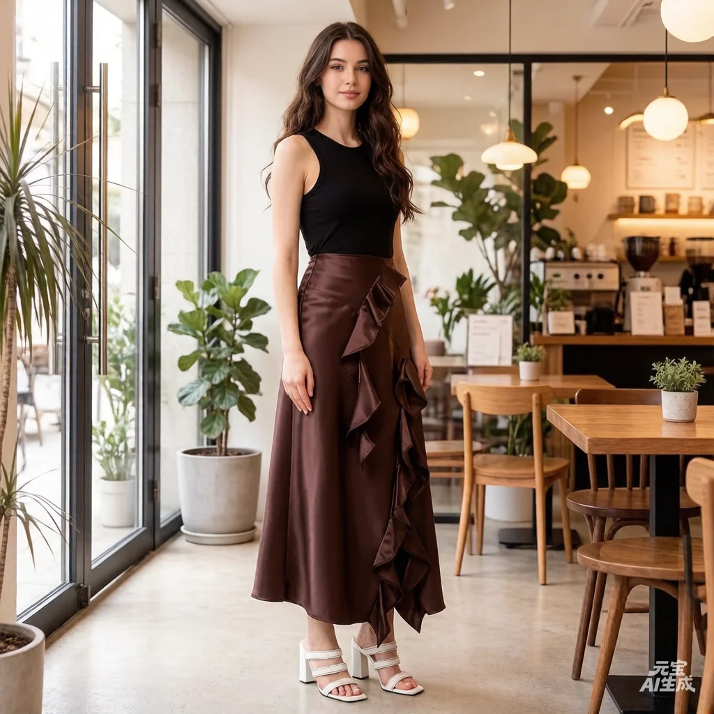 Women Coral Pink Satin Midi Skirt with Black Lace Trim Tiered Flared A line Skirt French Romantic Wedding Guest Vacation Vintage
Women Coral Pink Satin Midi Skirt with Black Lace Trim Tiered Flared A line Skirt French Romantic Wedding Guest Vacation Vintage